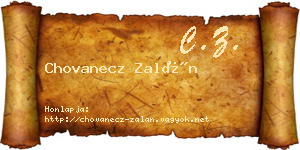 Chovanecz Zalán névjegykártya