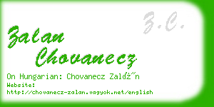 zalan chovanecz business card